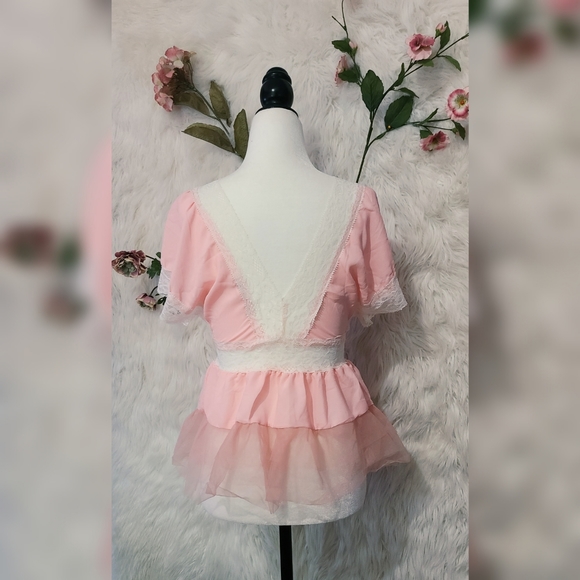 Cute pink babydoll negligee - Picture 2 of 4